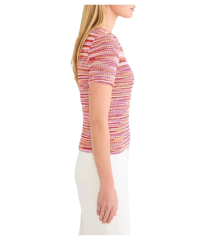 NIC+ZOE Spacedye Tuck Stitch Sweater Tee - Image 3