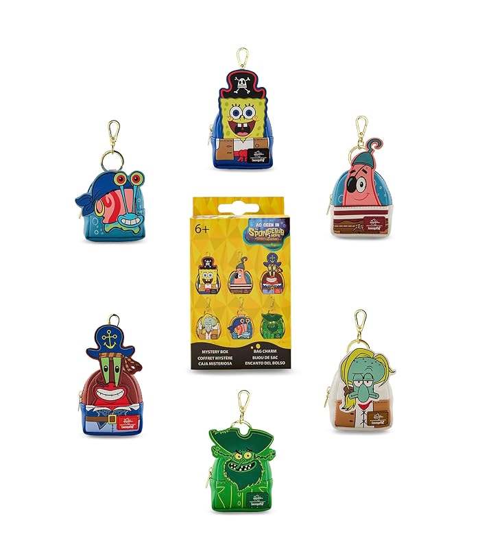 Loungefly Spongebob Squarepants Mystery Mini Backpack Keychain Charm