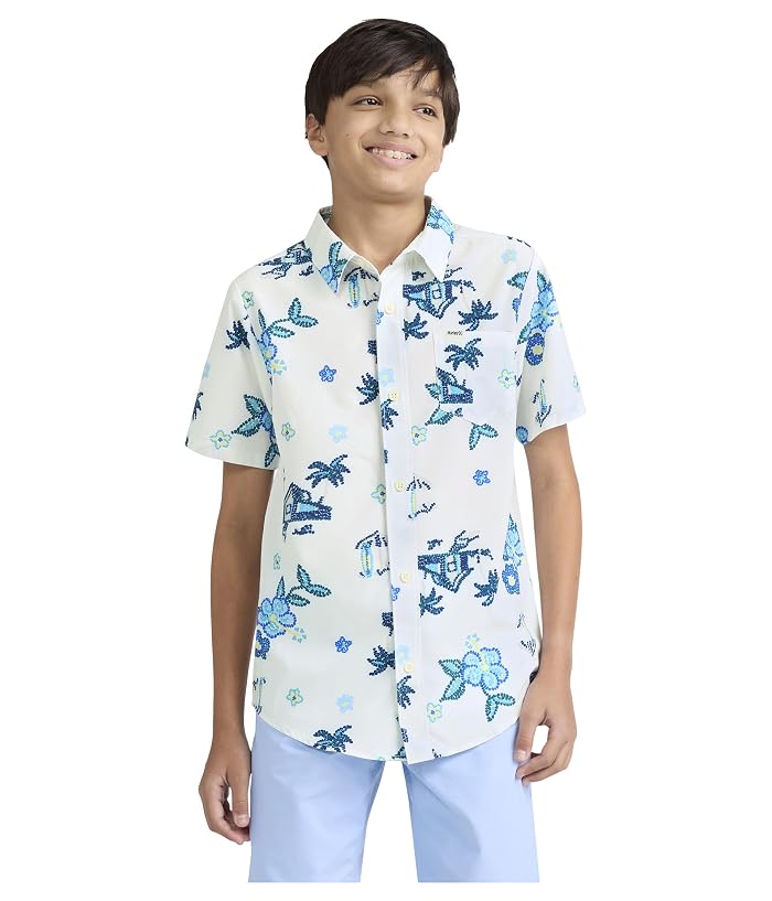 Hurley Kids Printed Button-Down Shirt (Big Kid)