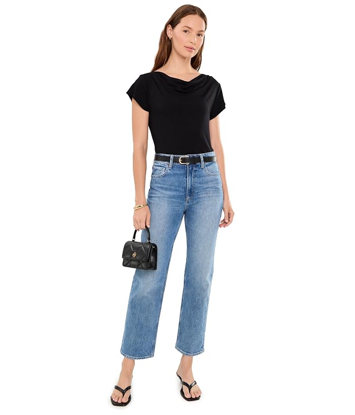 Michael Stars Desiree Cowl Neck Cap Sleeve Top - Image 2