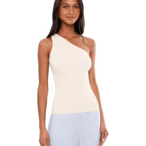 Lauren Ralph Lauren Rib-Knit One-Shoulder Sweater
