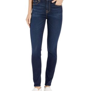 7 For All Mankind The High-Waist Ankle Skinny in Slim Illusion Tried & True