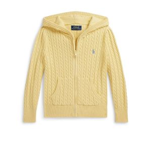 Polo Ralph Lauren Kids Mini-Cable Cotton Full-Zip Hoodie (Toddler/Little Kid)