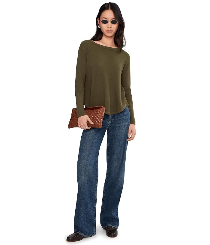 Mod-o-doc Long Sleeve Dropped Armhole Oversized Top - Image 2