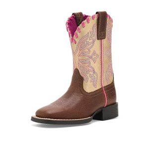 Ariat Kids Sundown Wide Square Toe Western Boots (Toddler/Little Kid/Big Kid)