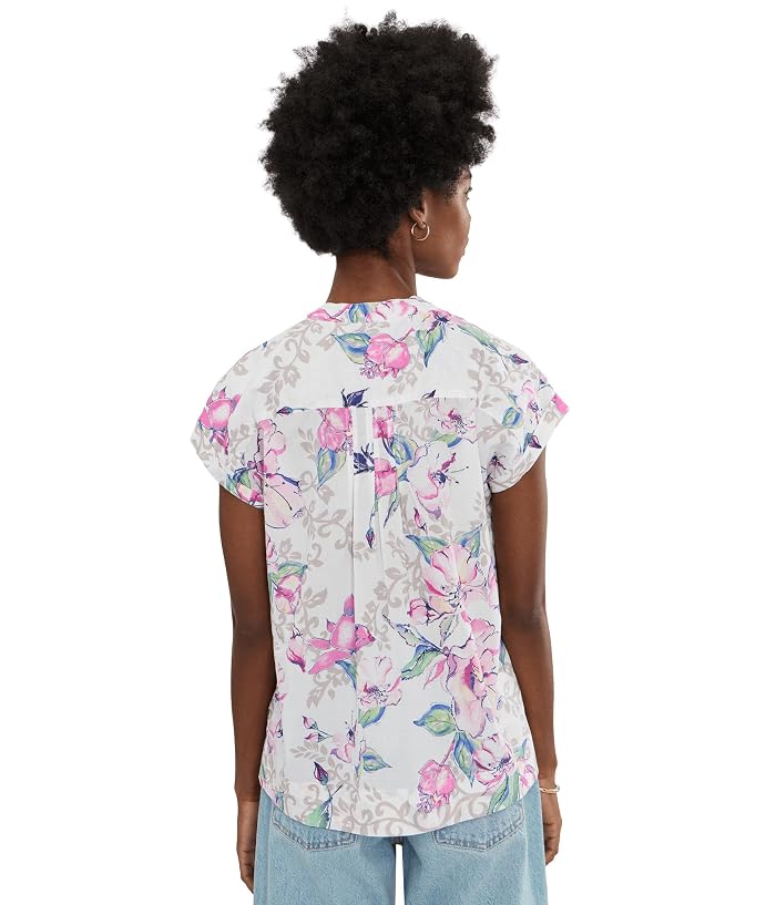 Tommy Bahama Floral Gardens Cross-stitch Short Sleeve Top - Image 4