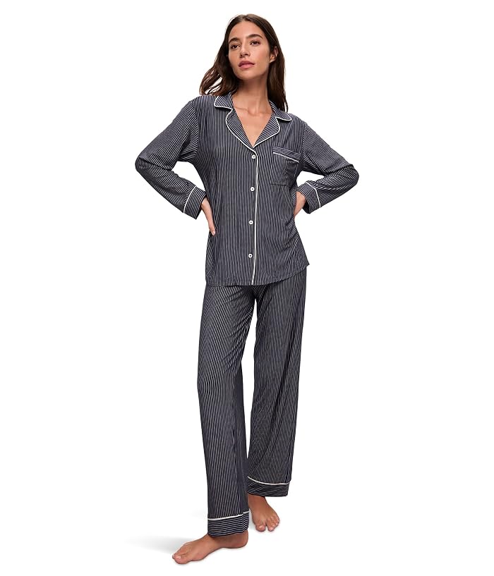 Eberjey Gisele Printed TENCEL Modal Long PJ Set - Image 4