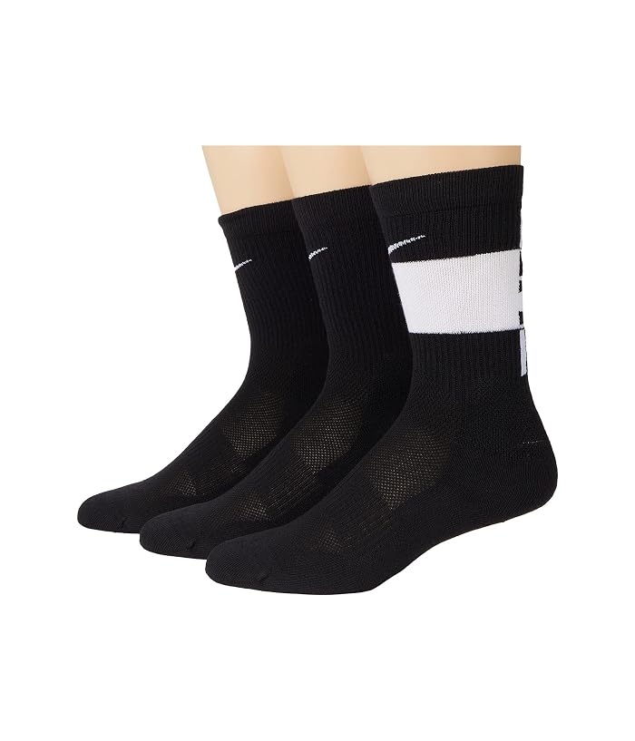 Nike Kids Elite Crew Socks 3-Pair (Little Kid/Big Kid)