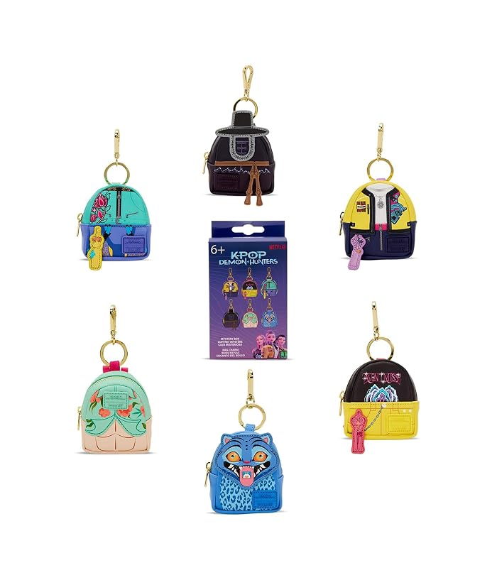 Loungefly Kpop Demon Hunters Cosplay Mystery Mini Backpack Keychain Charm