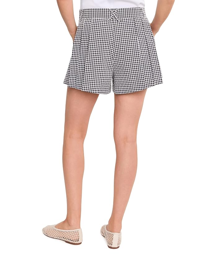 Blank NYC Picnic Party Gingham Shorts in Black/White - Image 4