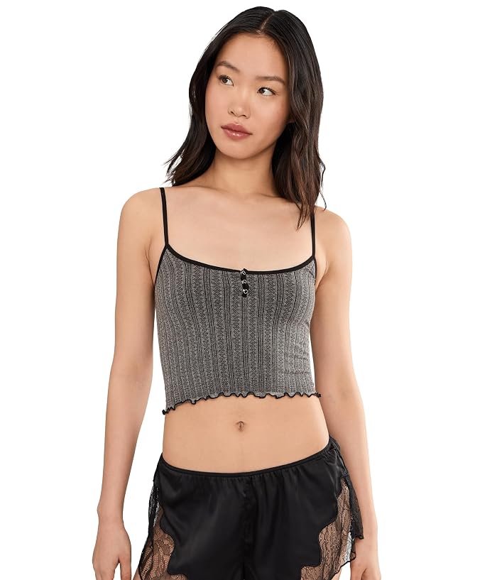 Free People Snap Into It Henley Crop