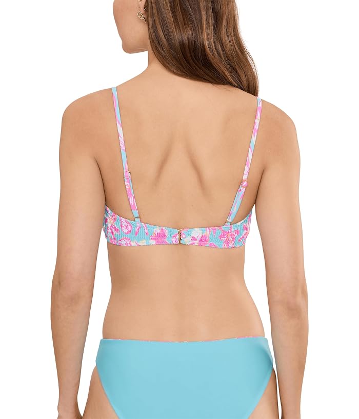 Snapper Rock Kids Tropical Glow Recycled Bikini Top - Image 4