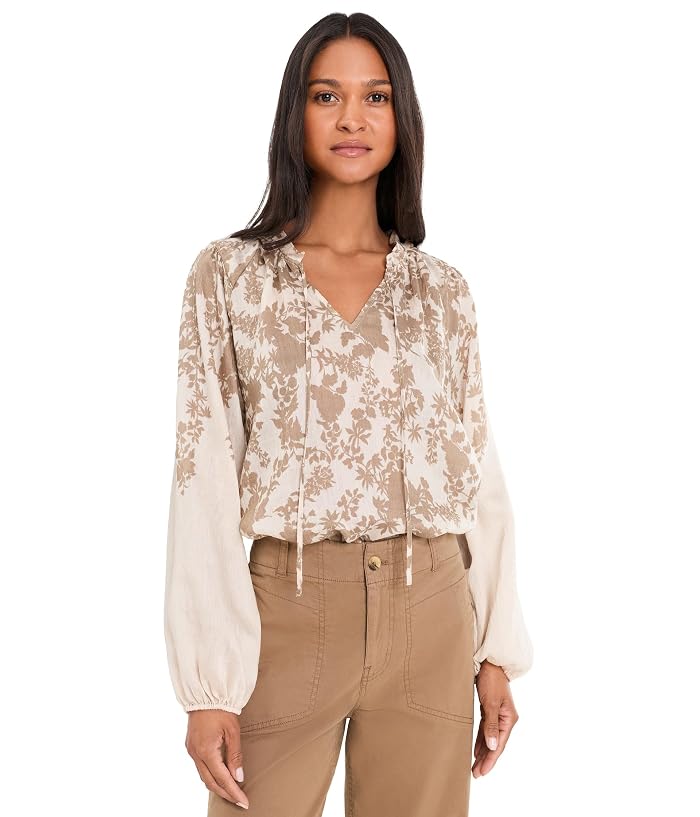 Vince Camuto Split-Neck Raglan Sleeve Blouse