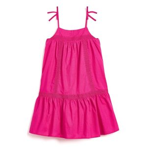 Janie and Jack Linen Trim Dress (Toddler/Little Kid/Big Kid)
