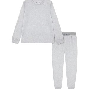 abercrombie kids Core Long Sleeve Joggers Sleep Set (Big Kid)