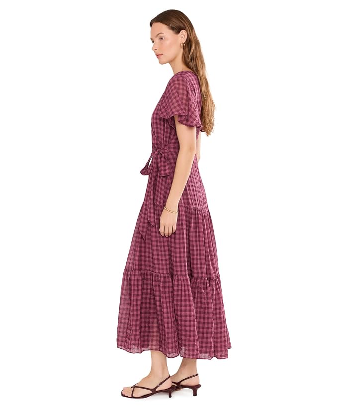 Vince Camuto Flutter Sleeve Surplice Midi with Side Ties - Image 3
