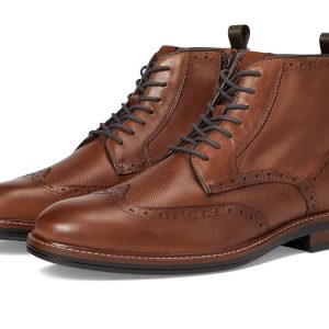 Johnston & Murphy XC+ Durham Embossed Wing Tip Shearling Boots