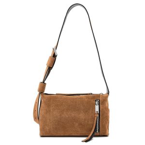 AllSaints Alba Suede Zip Xbody