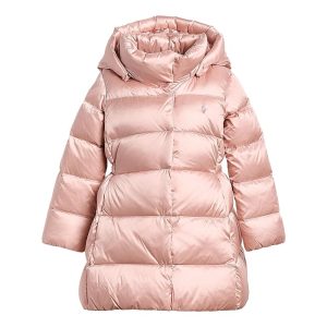 Polo Ralph Lauren Kids Metallic Down Hooded Long Jacket (Toddler/Little Kid)