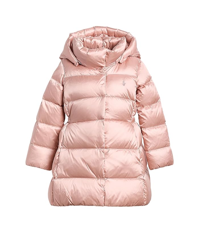 Polo Ralph Lauren Kids Metallic Down Hooded Long Jacket (Toddler/Little Kid) - Image 4