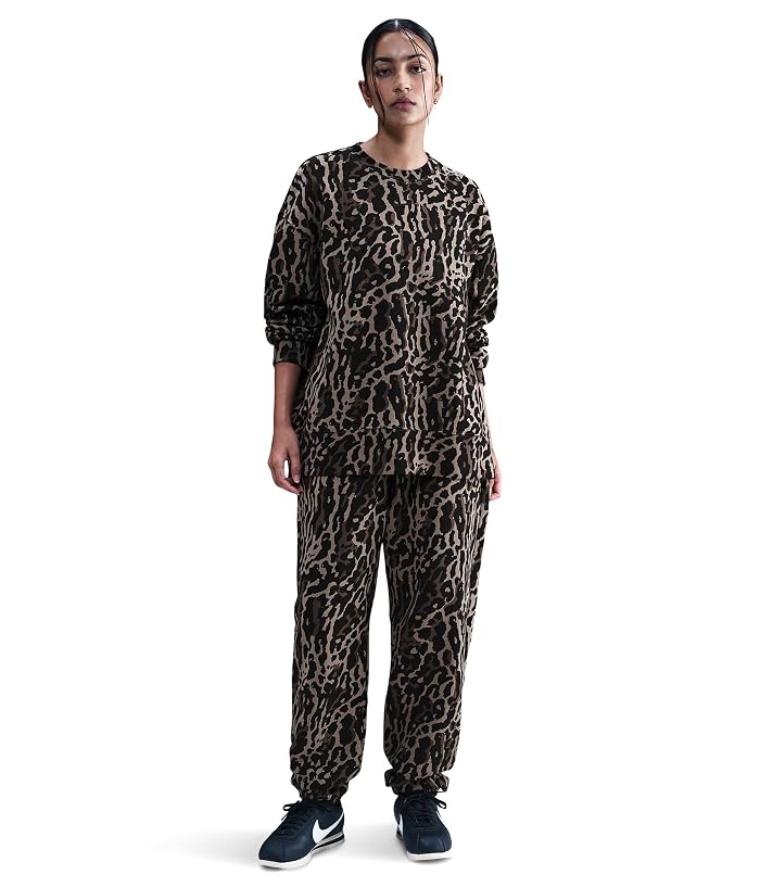Nike Sportswear Phoenix Fleece Oversized All Over Print Crew