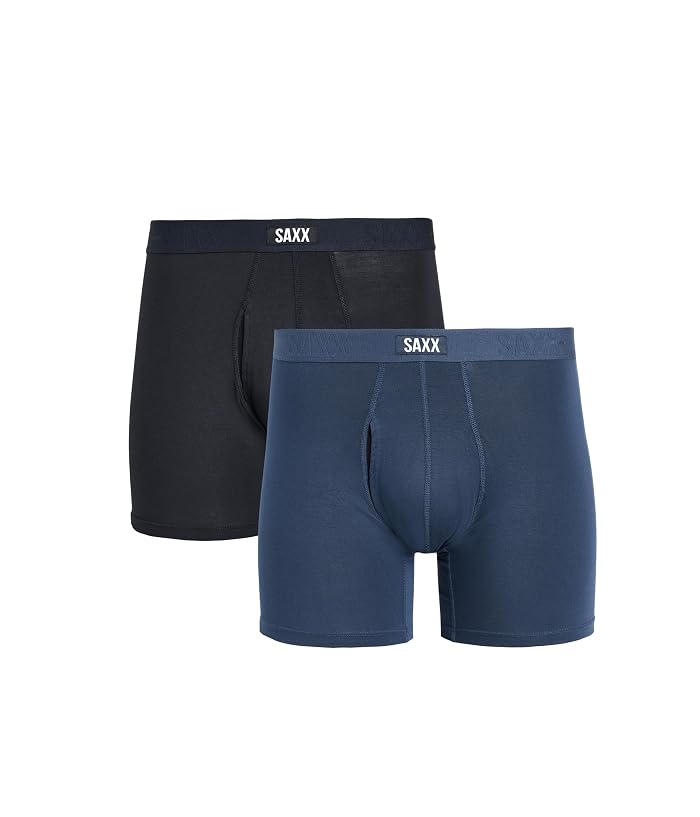 SAXX UNDERWEAR Vibe Xtra Soft Comfort Boxer Brief Fly 2-Pack