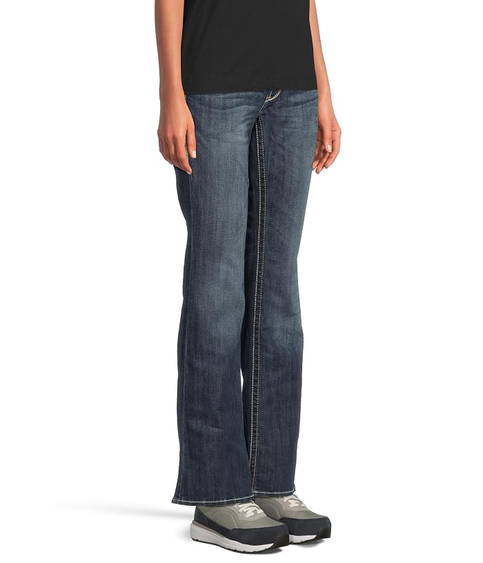 Ariat R.E.A.L. Bootcut Stetch Entwined Jeans in Festival Blue - Image 2