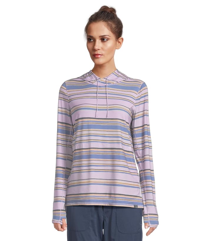 L.L.Bean Everyday SunSmart® Long-Sleeve Stripe Hooded Pullover