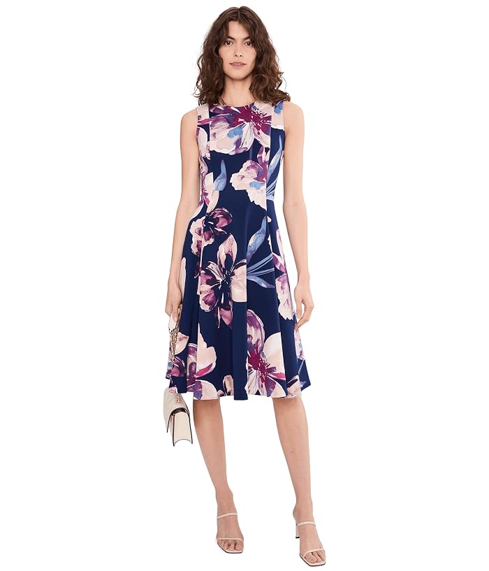 Calvin Klein Sleeveless Floral Fit And Flare - Image 2