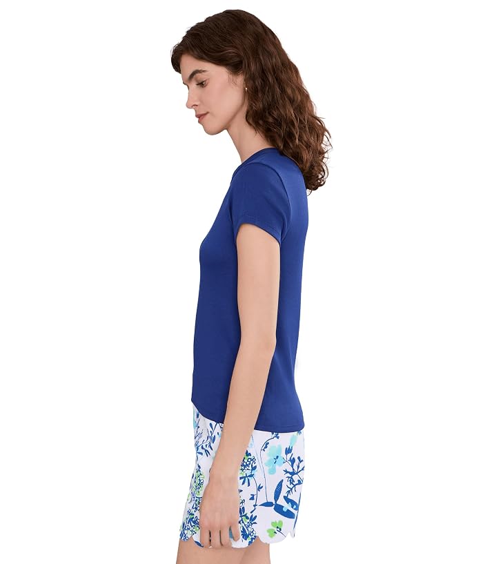 Eileen Fisher Organic Cotton Stretch Rib Crew Neck Tee - Image 3