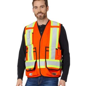Pioneer 7732U 88/12 7 oz. Surveyor Vest High-Visibility