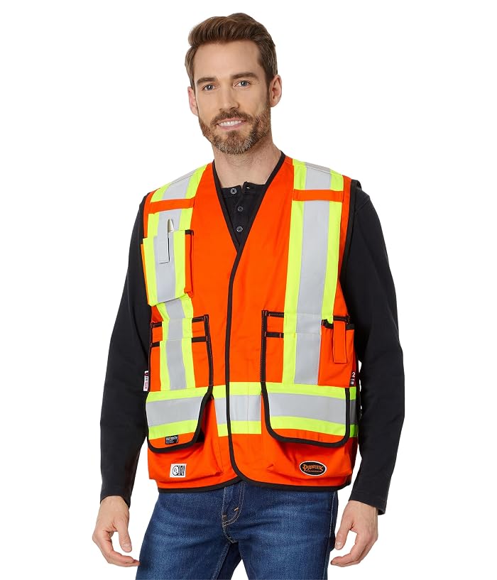 Pioneer 7732U 88/12 7 oz. Surveyor Vest High-Visibility