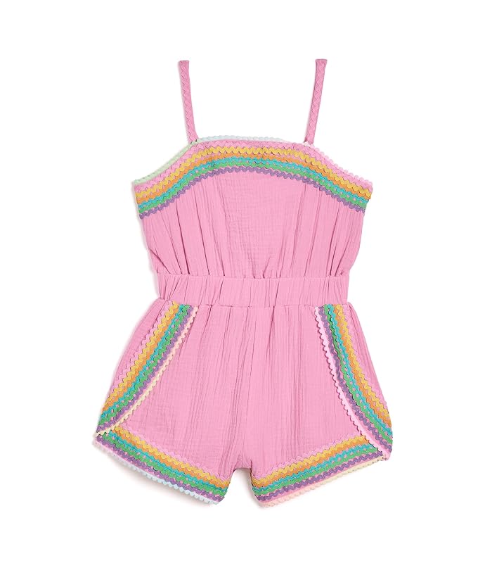 Lola and The Boys Pink Rainbow Summer Romper (Toddler/Little Kid/Big Kid)