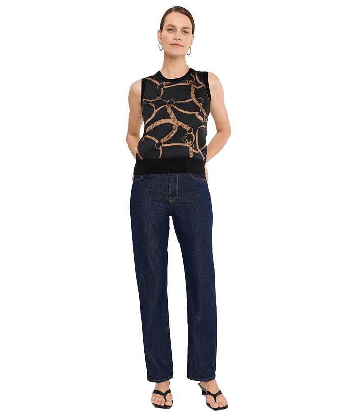 Lauren Ralph Lauren Belting-Print Sleeveless Sweater - Image 2