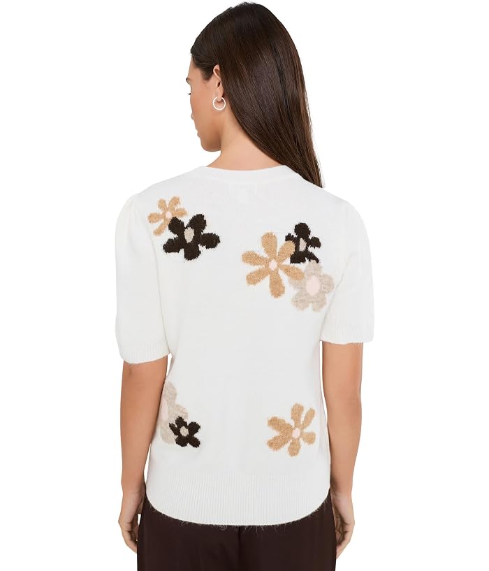 CeCe Short Sleeve Groovy Sweater - Image 4