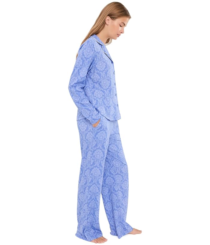 Karen Neuburger Petite Two-Piece Long Sleeve Girlfriend Pajama Set - Image 2