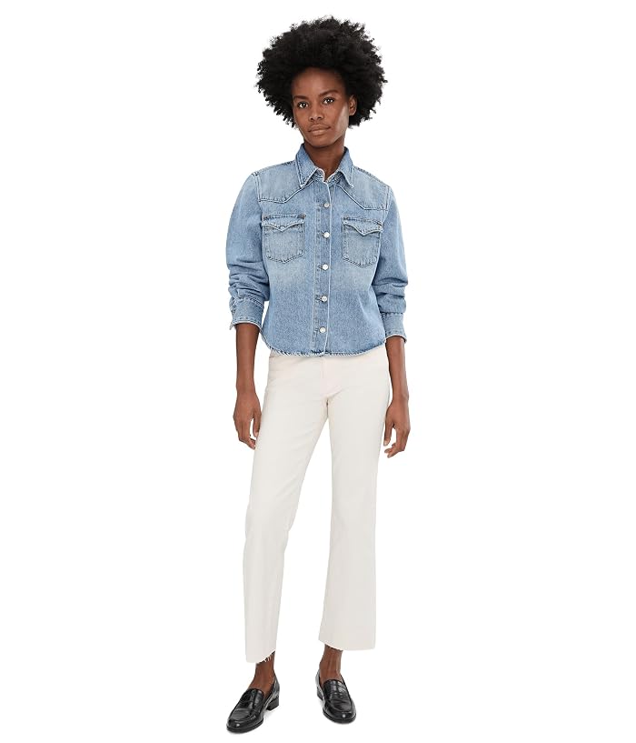 KUT from the Kloth Kelsey High-Rise Ankle Flare with Raw Hem - Image 2