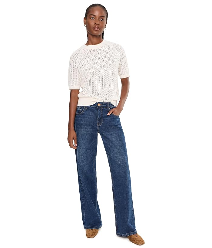 Lilla P Mixed Stitch Crew Neck Sweater - Image 2