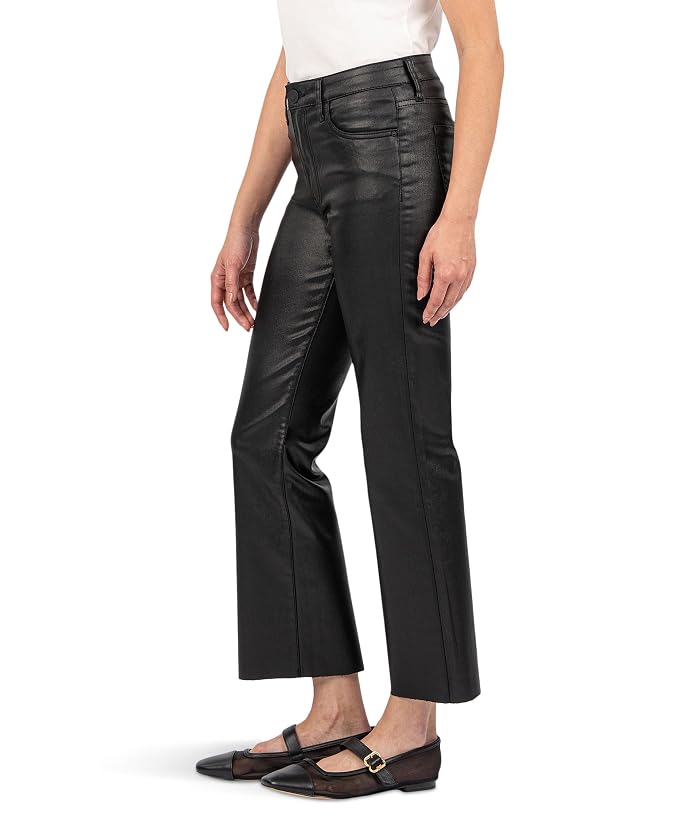 KUT from the Kloth Kelsey High Rise Ankle Flare with Raw Hem - Image 2