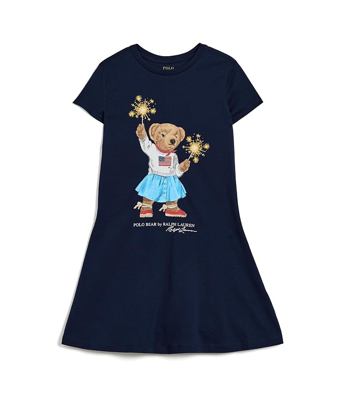 Polo Ralph Lauren Kids Polo Bear Cotton Jersey Dress (Big Kid) - Image 4