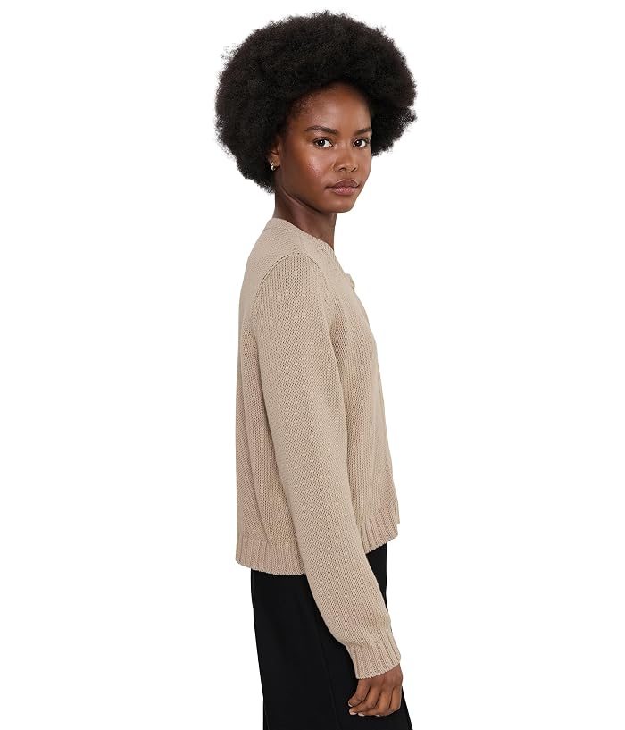 Eileen Fisher Peruvian Organic Cotton Cord Crew Neck Cardigan - Image 3
