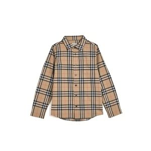 Burberry Kids Owen Check Long Sleeve Shirt (Toddler/Little Kids/Big Kids)