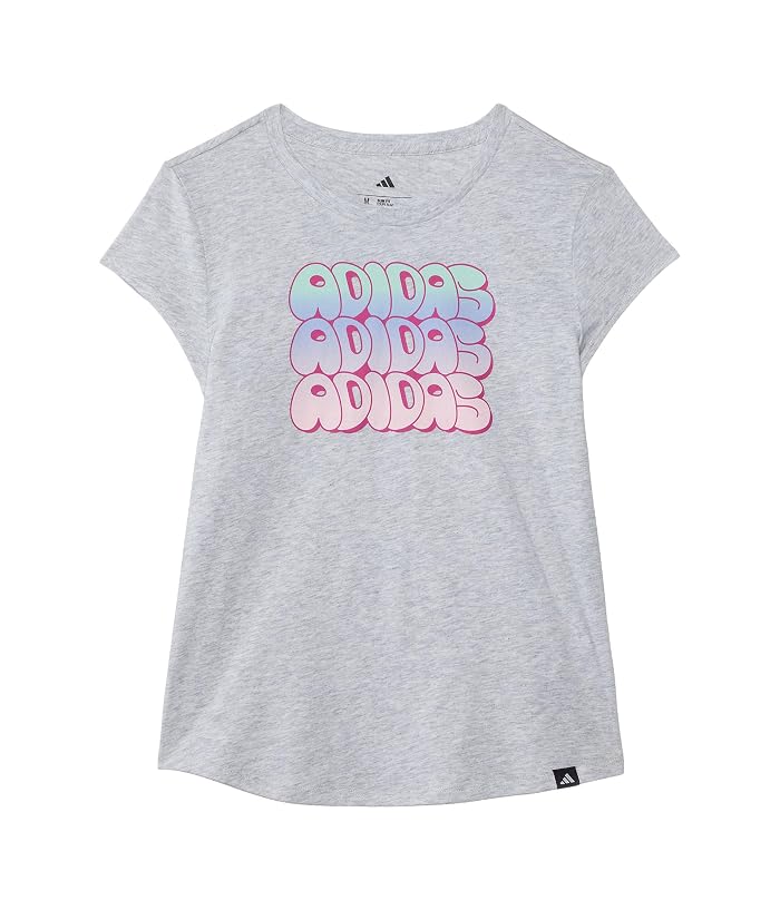 adidas Kids Cap Sleeve Heather Tee (Big Kid)