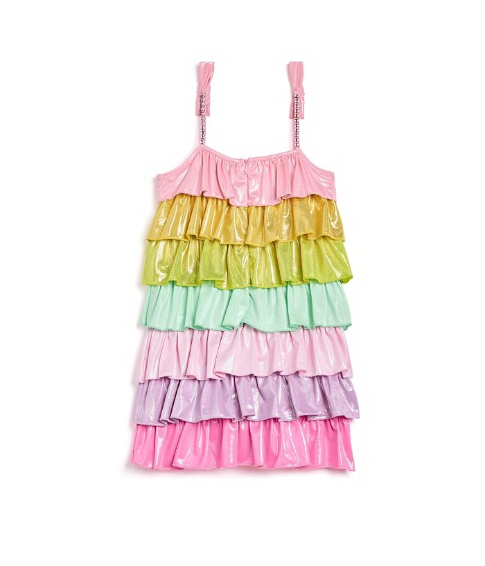 Lola and The Boys Rainbow Tiered Shimmer Dress (Toddler/Little Kid) - Image 2