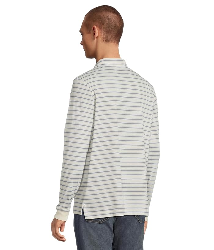 L.L.Bean Comfort Stretch Performance Polo Long-sleeve Slightly Fitted Stripe - Image 3