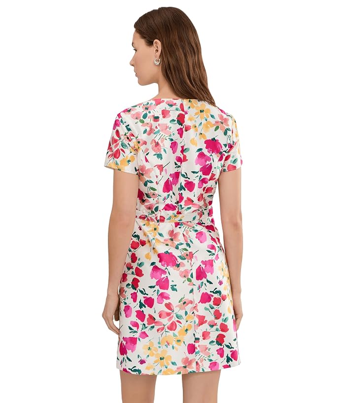 Adrianna Papell Printed Mikado Short Dress - Image 4