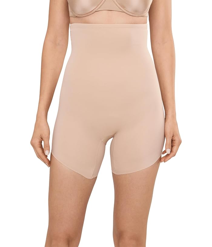 Naomi & Nicole Sidekick Slanted Hem Hi Waist Shaping Shorts