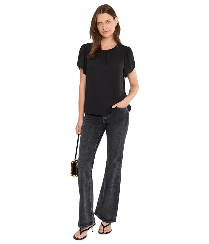 CeCe Tulip Sleeve Shirred Neck Top - Image 2