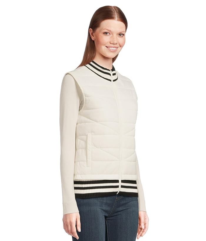 Liverpool Los Angeles Sleeveless Quilted Front Full Zip Sweater Vest - Image 2
