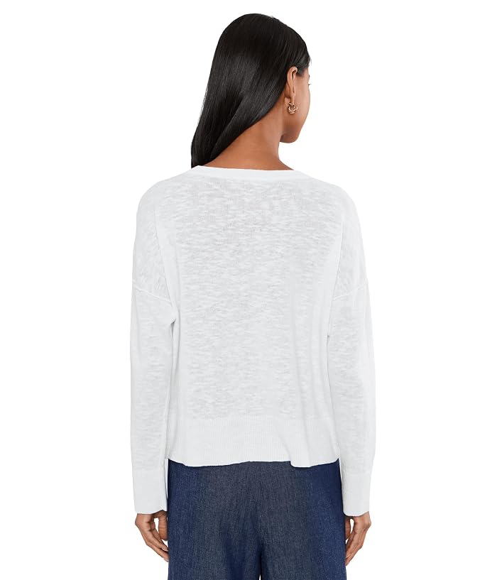 Eileen Fisher Organic Linen Cotton Slub Crew Neck Sweater - Image 4